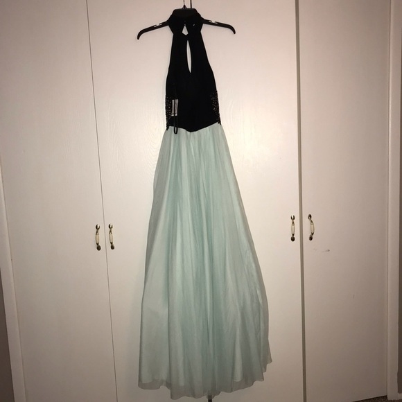 New Size 1 Blondie Nites Tulle Black Blue Ball Gown - Picture 5 of 5